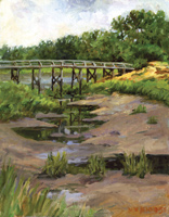 Footbridge in Wellfleet, MA